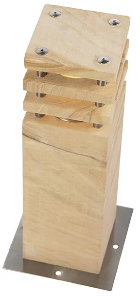 Moderne staande buitenlamp zandsteen 40 cm - Grumpy