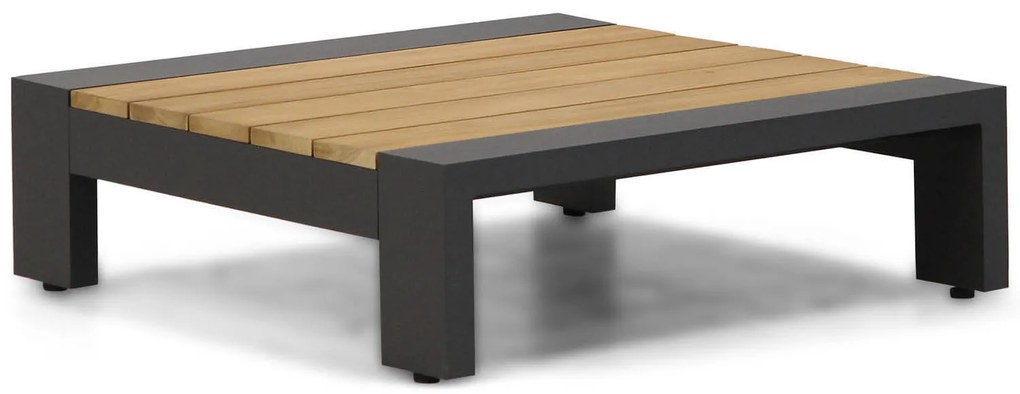 Stoel en Bank Loungeset 5 personen Aluminium/Aluminium/teak Grijs  Lifestyle Garden Furniture Milano