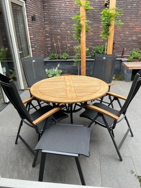Ronde tuinset Hartman South Wales tafel - Napoli tuinstoelen
