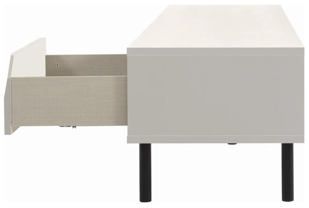 Tenzo Corner Modern Tv-meubel Wit - 176.5x43x39cm.