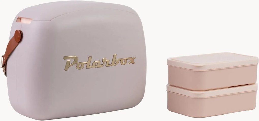 Koeltas Gold met lunchboxen, 3-delig