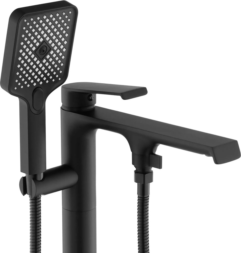 Vloeren badmengkraan Rea Hass Black