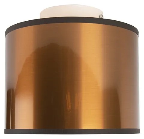 Plafondlamp koper 20 cm - Drum Modern E27 rond Binnenverlichting Lamp