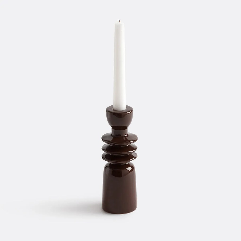 Keramische kandelaar H18 cm, Greta