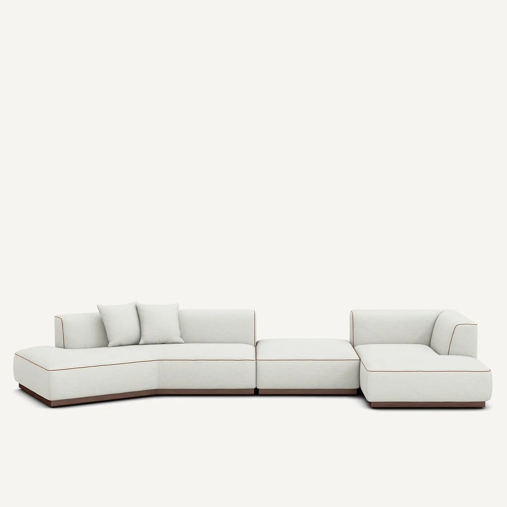 Open hoekbank rechts bank XL keperstof, JACOPO