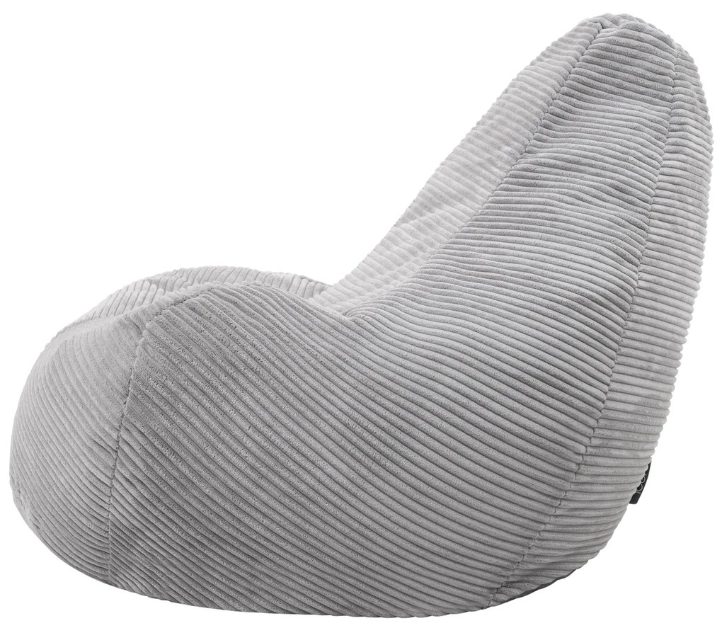 Cloudy Cord Zitzak Stoel - Grijs