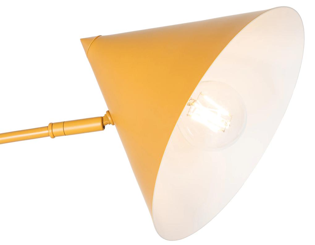 Design wandlamp geel verstelbaar - Triangolo Design E27 Binnenverlichting Lamp
