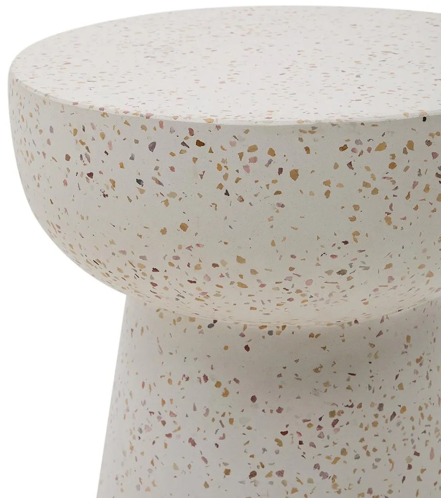 Kave Home Pada Terrazzo Bijzettafel Rond - 40 X 40cm.