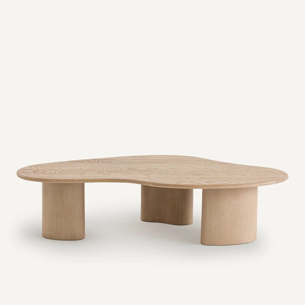 Salontafel, gezandstraald eikenhout en fineer, Phlu