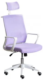 Bureaustoel Met Wielen En Armleuningen In Polypropyleen Teill Colors Paars – Lavender - Sklum