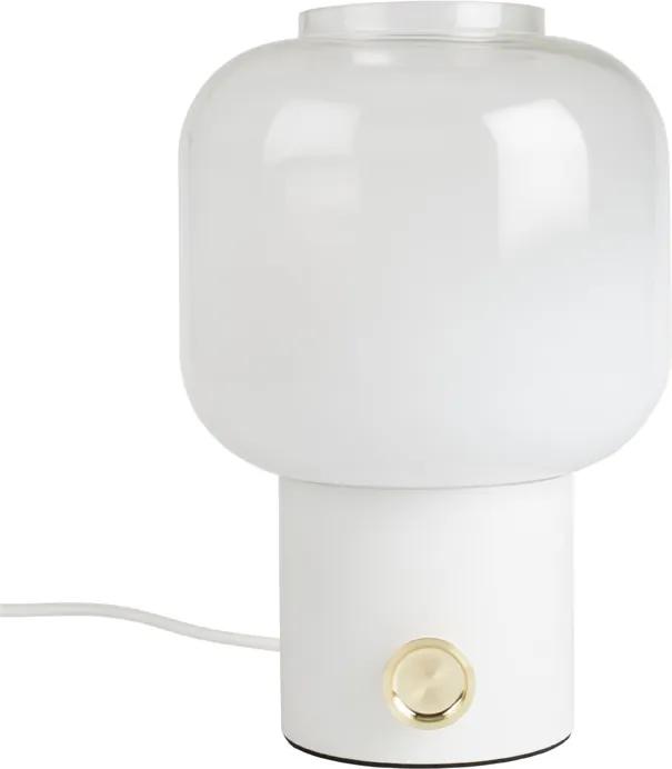Zuiver Moody Authentieke Tafellamp Van Glas Wit