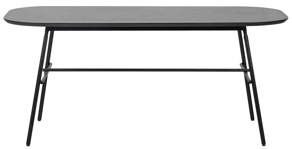 Vtwonen Elegance Zwarte Mangohouten Eettafel - 180 X 90cm.