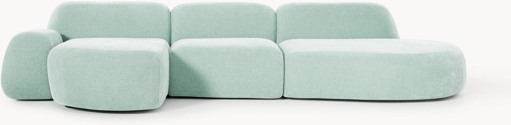 Modulaire hoekbank Wolke (4-zits) met chaise longue
