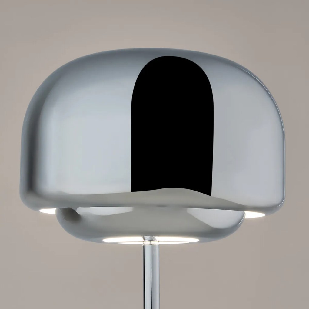 Staande lamp van verchroomd ijzer, KINOKO
