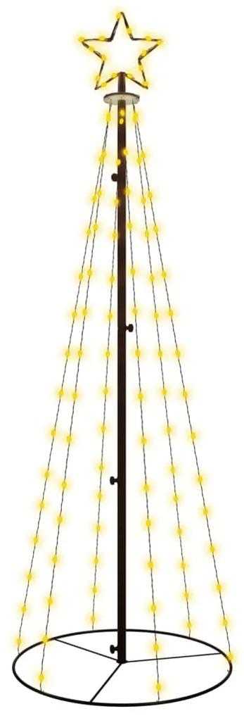 vidaXL Kegelkerstboom 108 LED's warmwit 70x180 cm
