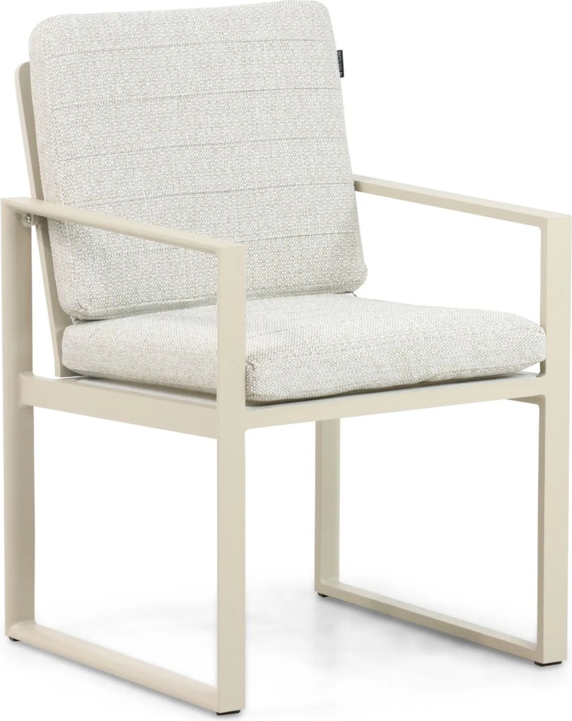 Tuinstoel Aluminium Taupe-naturel-bruin Test - Lifestyle Garden Furniture Nuno