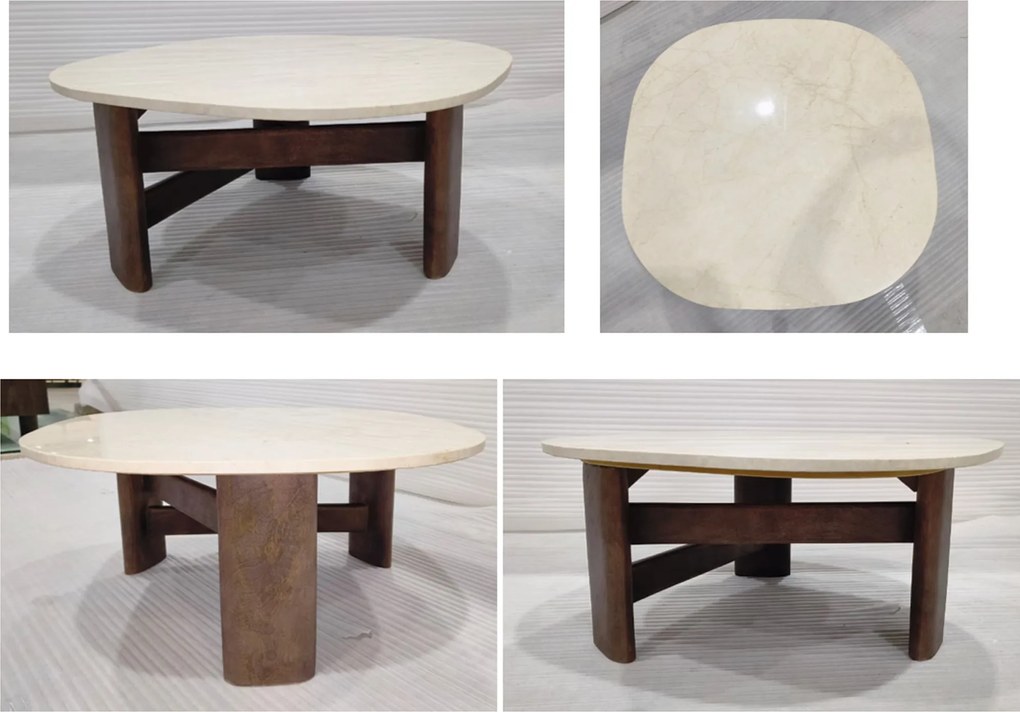 Salontafel Marmer - 80 X 80cm.