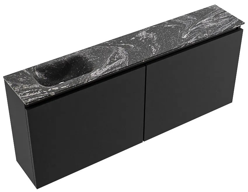 Mondiaz Ture DLux toiletmeubel 120cm urban met wastafel lava links met kraangat