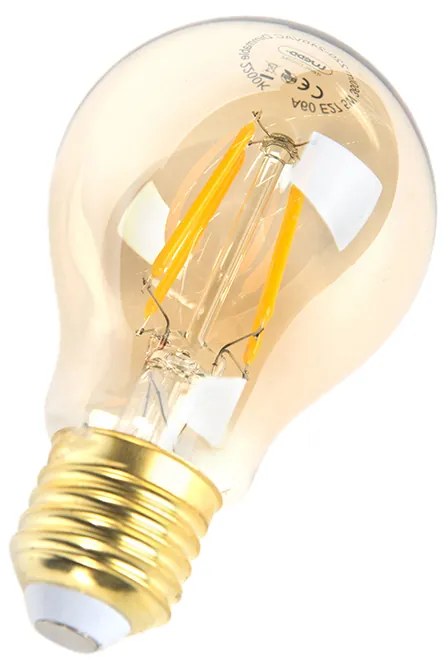 Set van 5 E27 dimbare LED lampen goldline 5W 380 lm 2200K