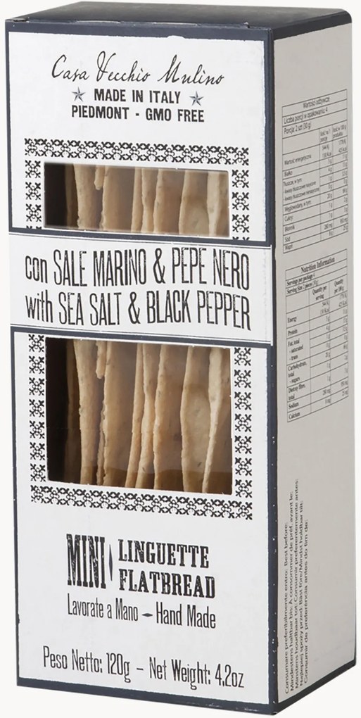 Mini-flatbreads met zout en peper