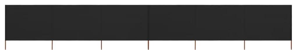 vidaXL Windscherm 6-panelen 800x80 cm stof zwart