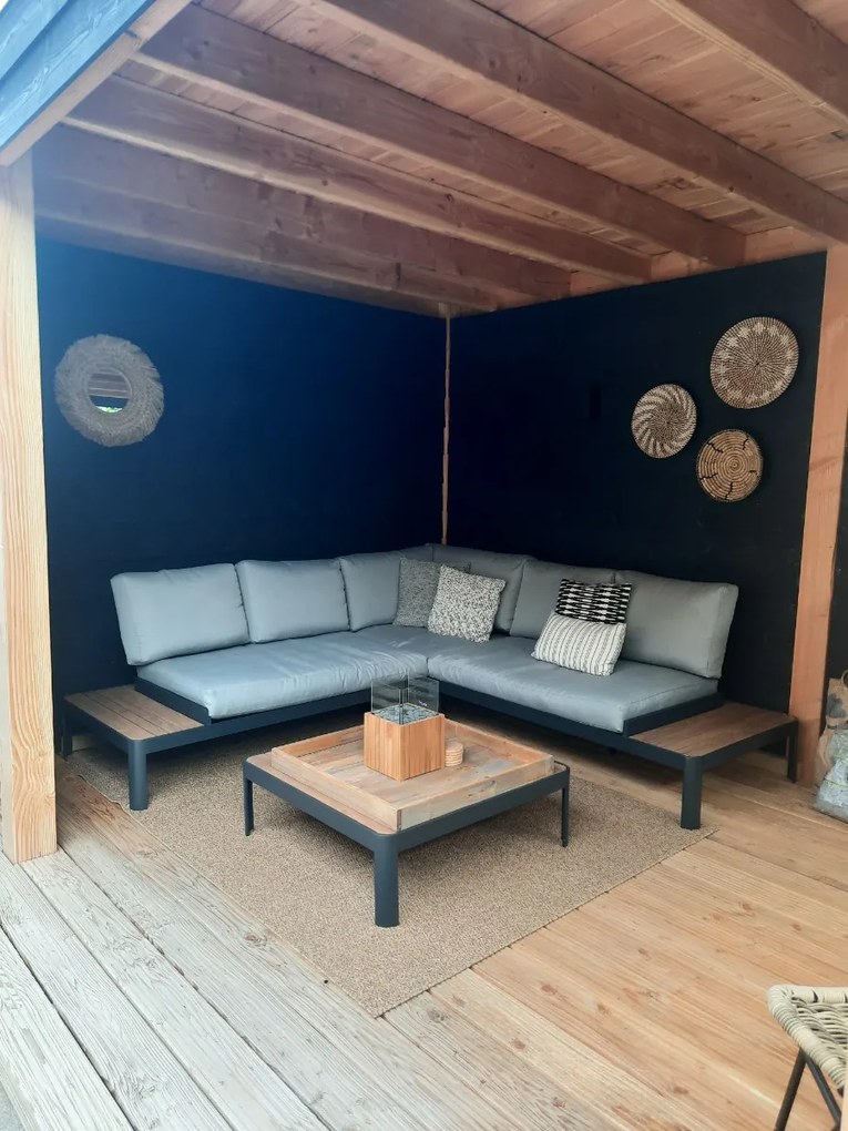 Bonita platform loungeset aluminium - Antraciet OP=OP