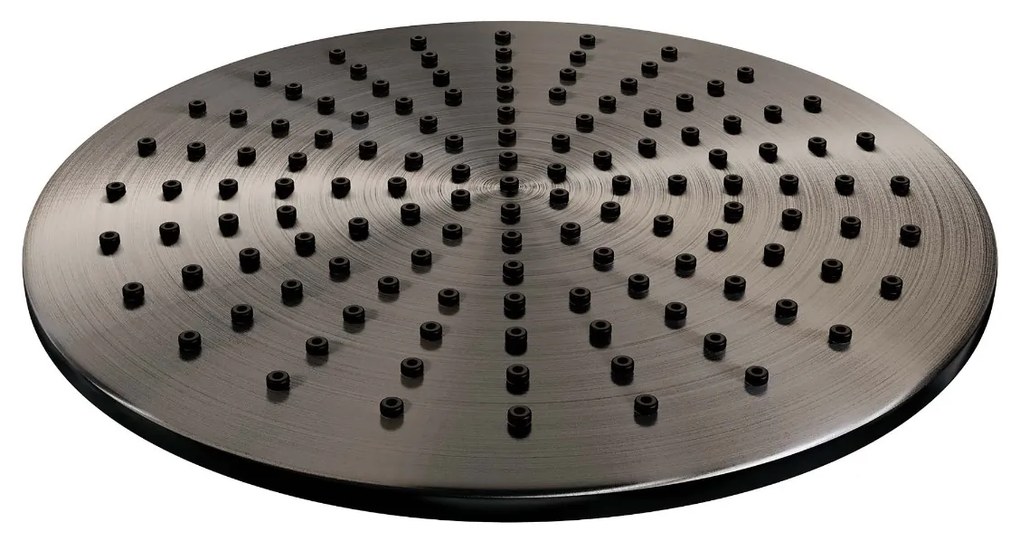 Brauer Gunmetal Edition opbouw regendoucheset met staafhanddouche en hoofddouche 30cm gunmetal geborsteld PVD