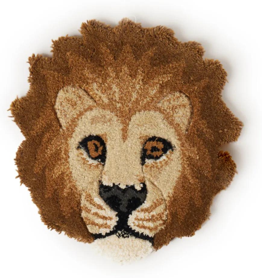 Doing Goods Moody Lion Head voetenkleed 36 x 34 cm