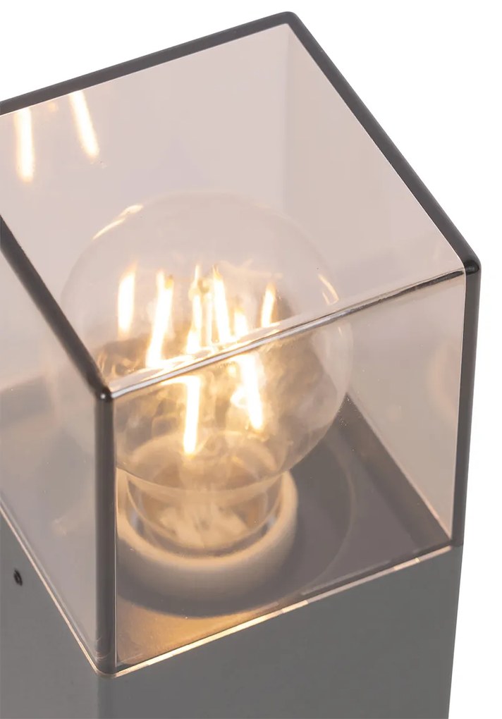 Moderne staande buitenlamp 30 cm antraciet IP44 - Denmark Modern E27 IP44 Buitenverlichting