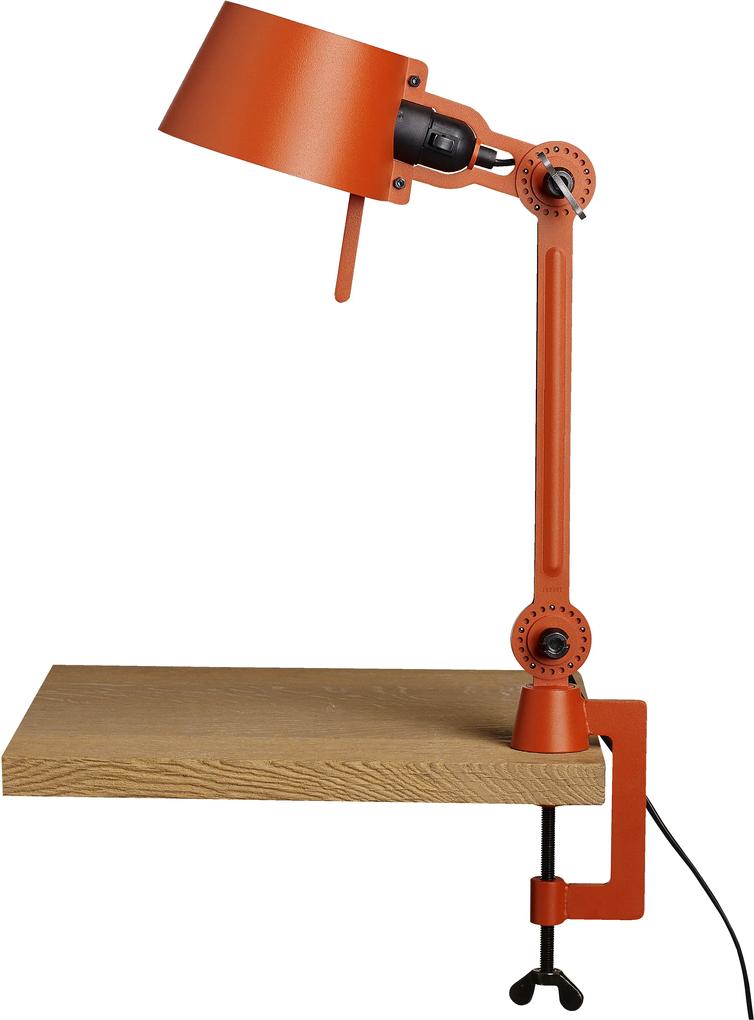 Tonone Bolt 1 arm bureaulamp small met tafelklem striking orange