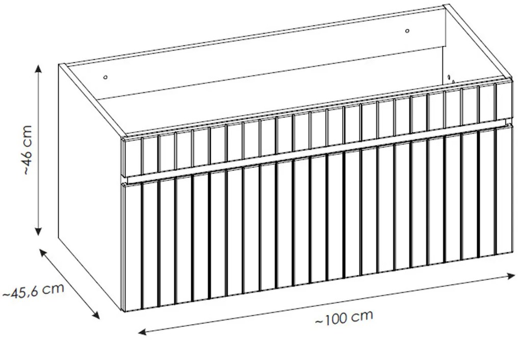 Comad Iconic Rose badkamermeubel 100cm met wit toppaneel roze