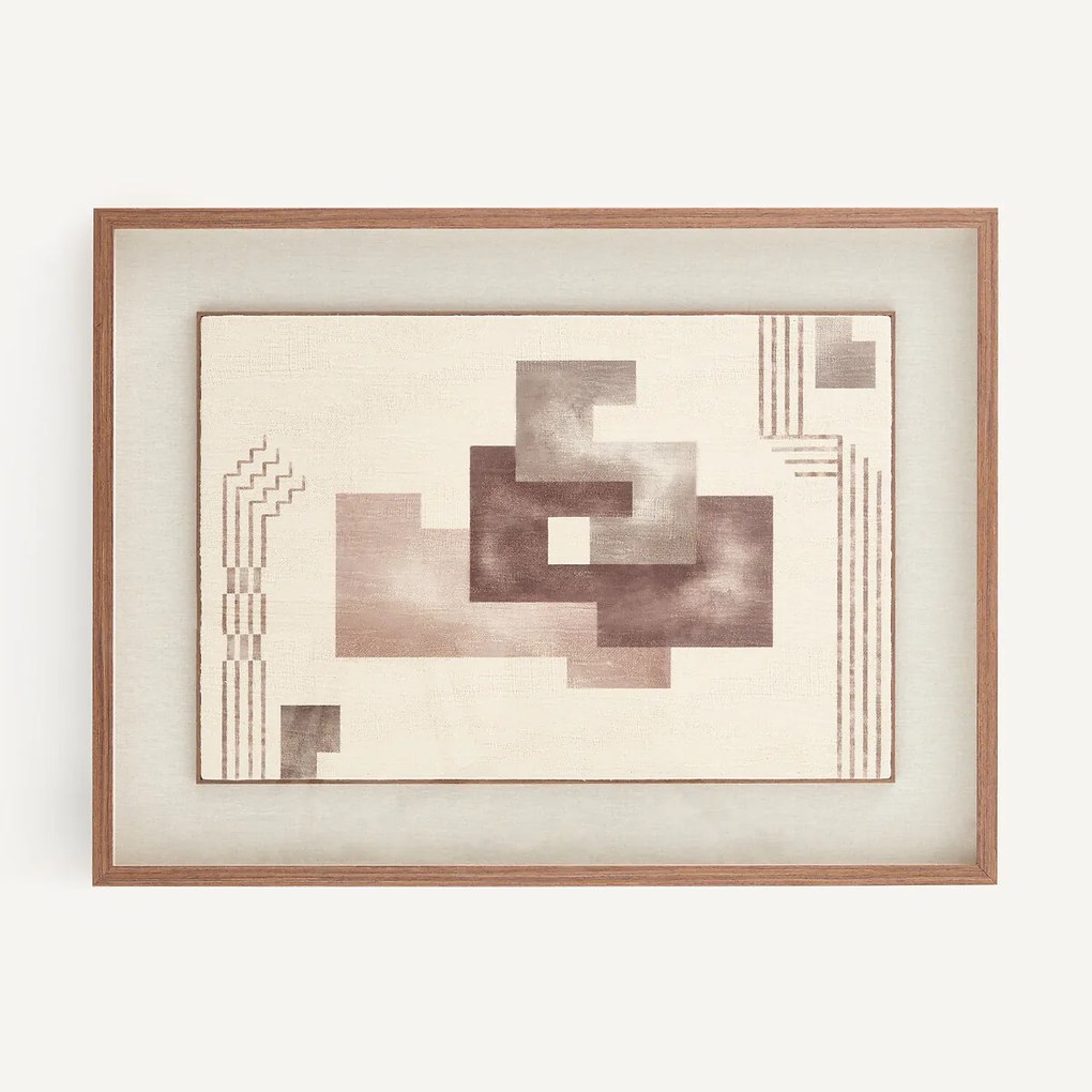 Schilderij met geometrisch motief op doek, ADRIANO