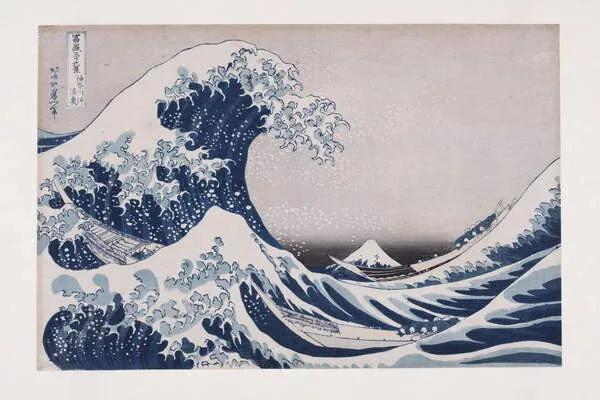 Hokusai, Katsushika - Kunstdruk The Hollow of the Deep Sea Wave off Kanagawa, (40 x 26.7 cm)