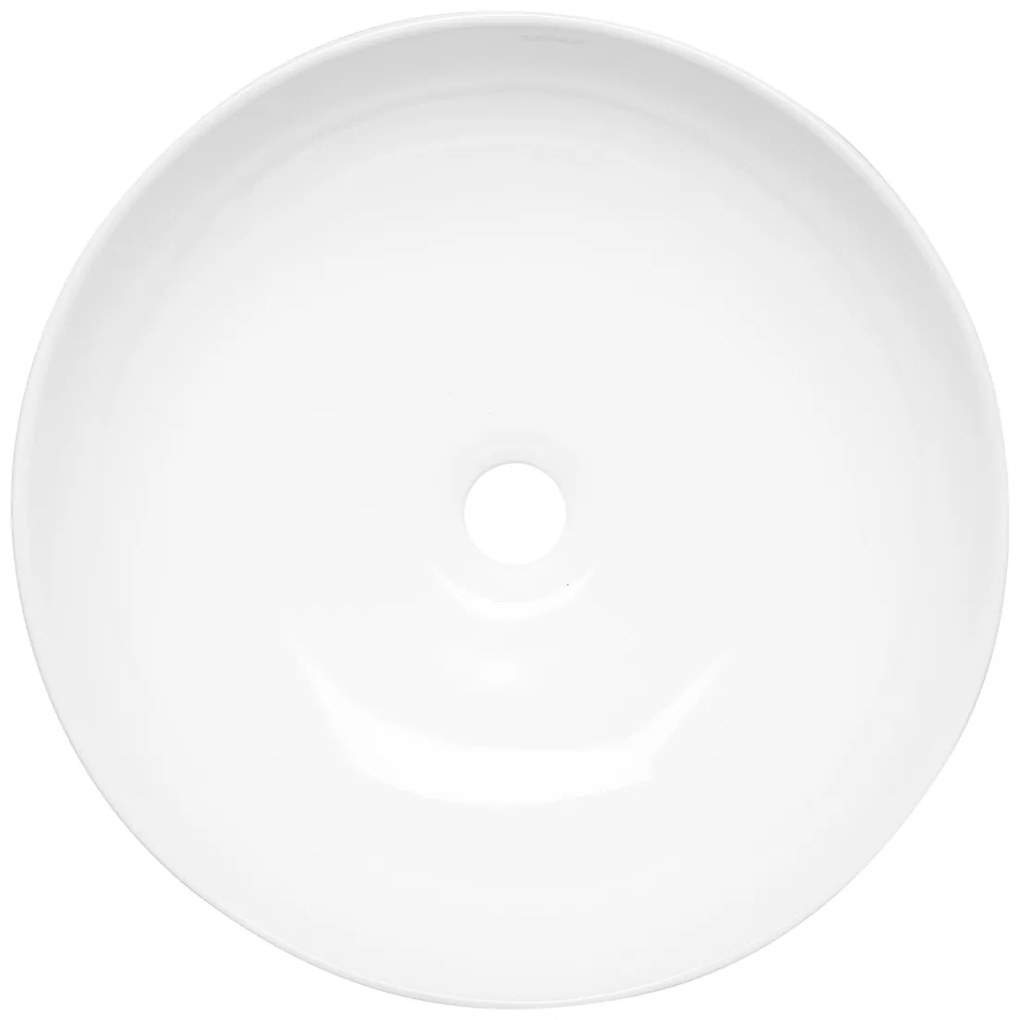 Kerra 98 waskom rond glans wit 41.5x41.5x13cm