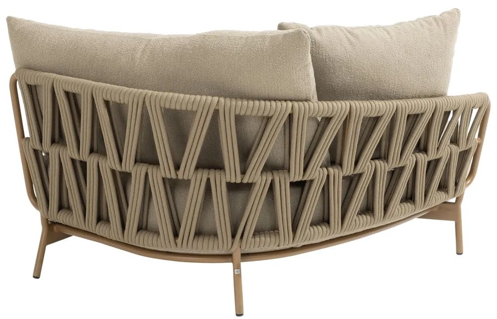 4 Seasons Outdoor Biarritz chaise loungebank amber SALE Loungebank beige weerbestendig