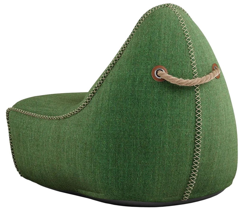 Cobana Lounge Stoel & Pouf Outdoor - Groen