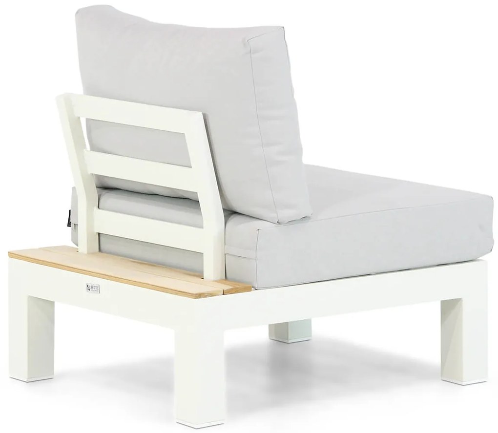 Lifestyle Garden Furniture Ravalla Midden Module White Aluminium/teak Wit