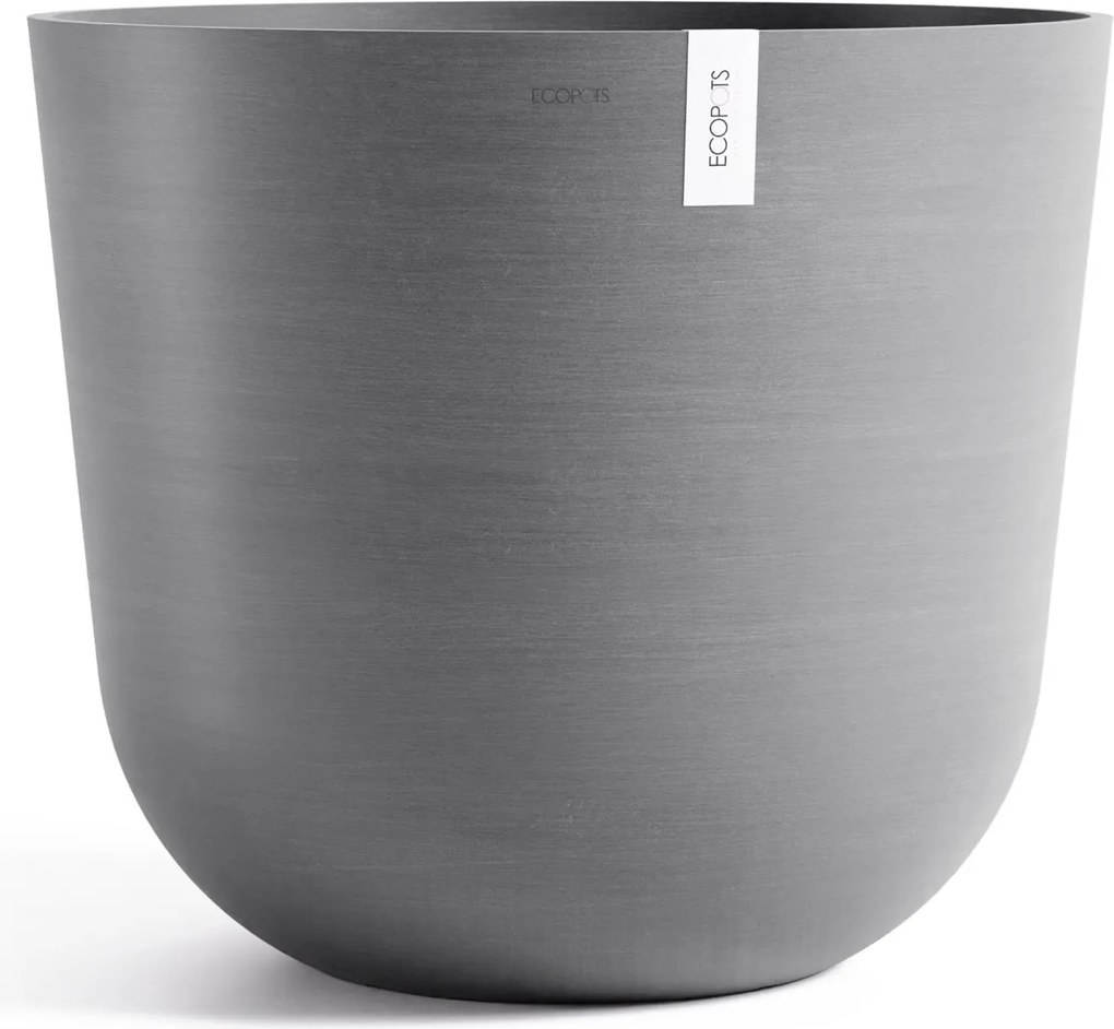 Ecopots bloempot Oslo 65 - Rond - Grey - Diameter 65 x H56,6 cm