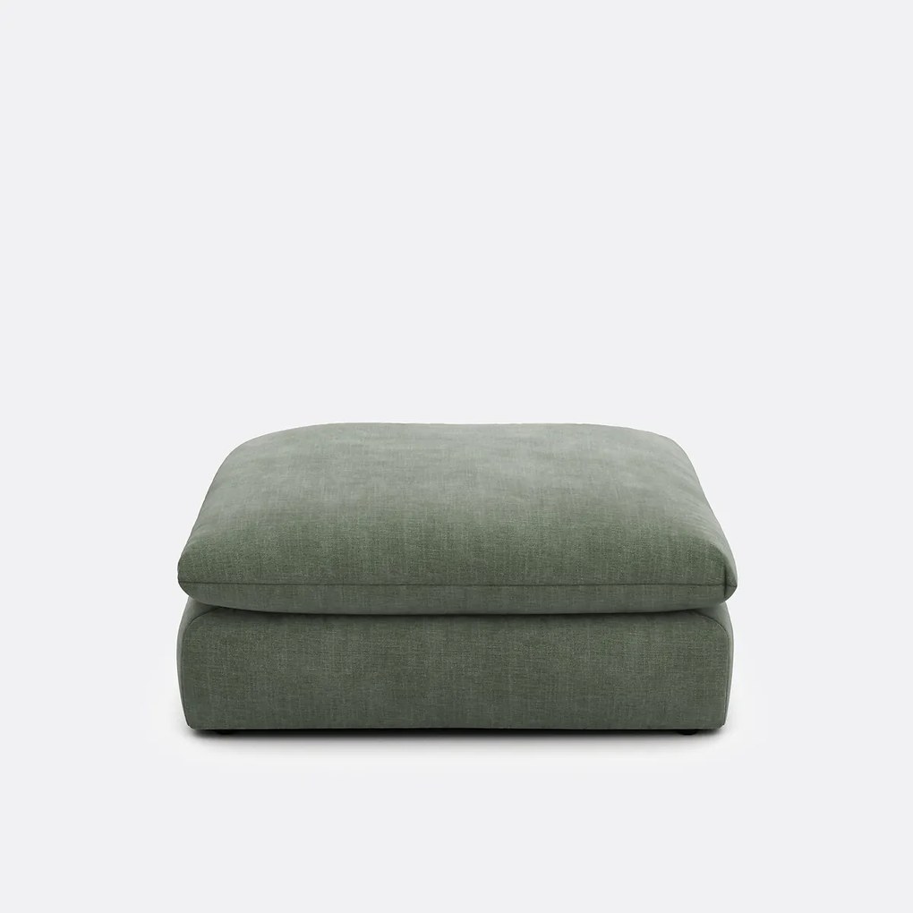 Poef voor modulaire bank, in gestructureerde stof, Malo