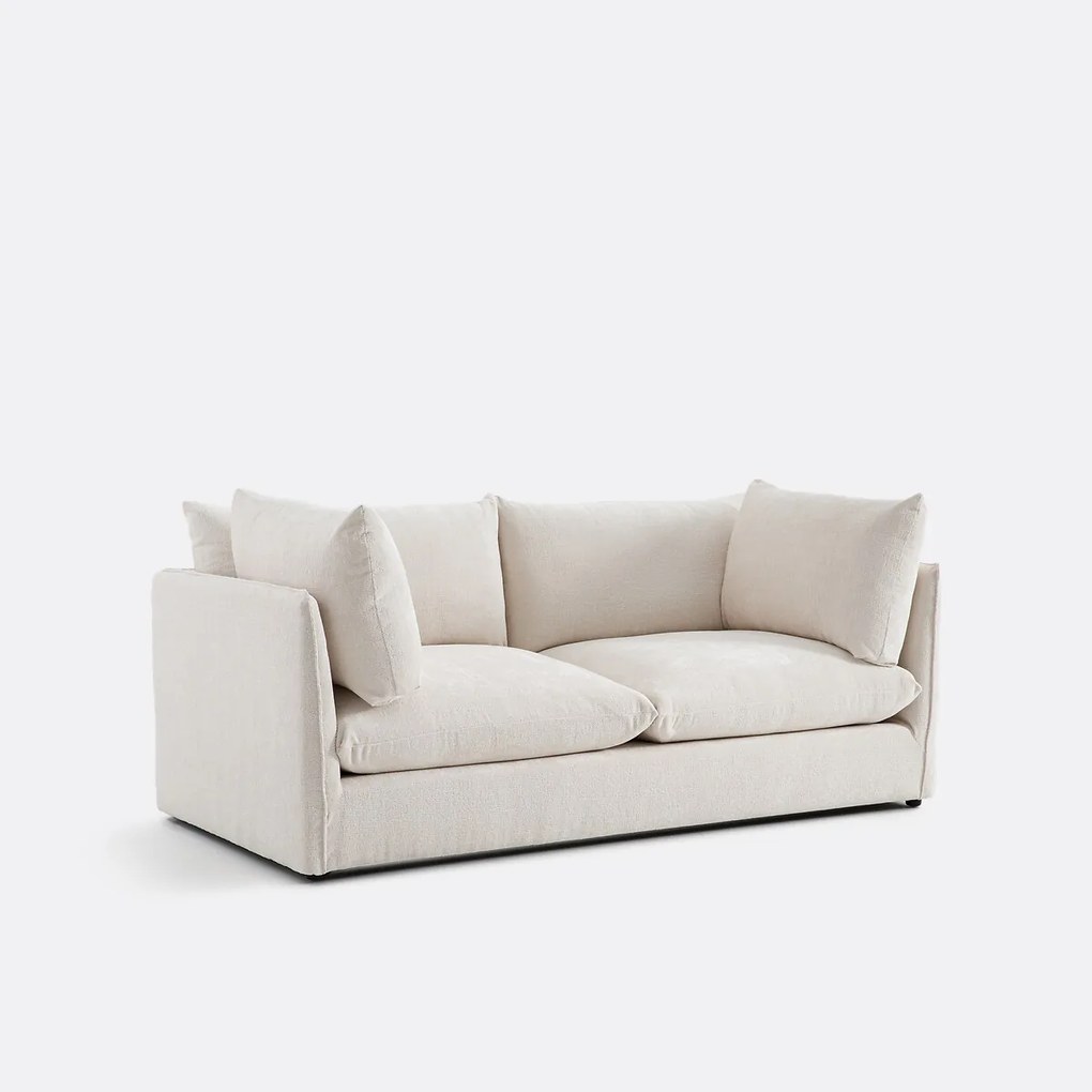 Bank 3-zit, getexureerd dik fluweel, Malo