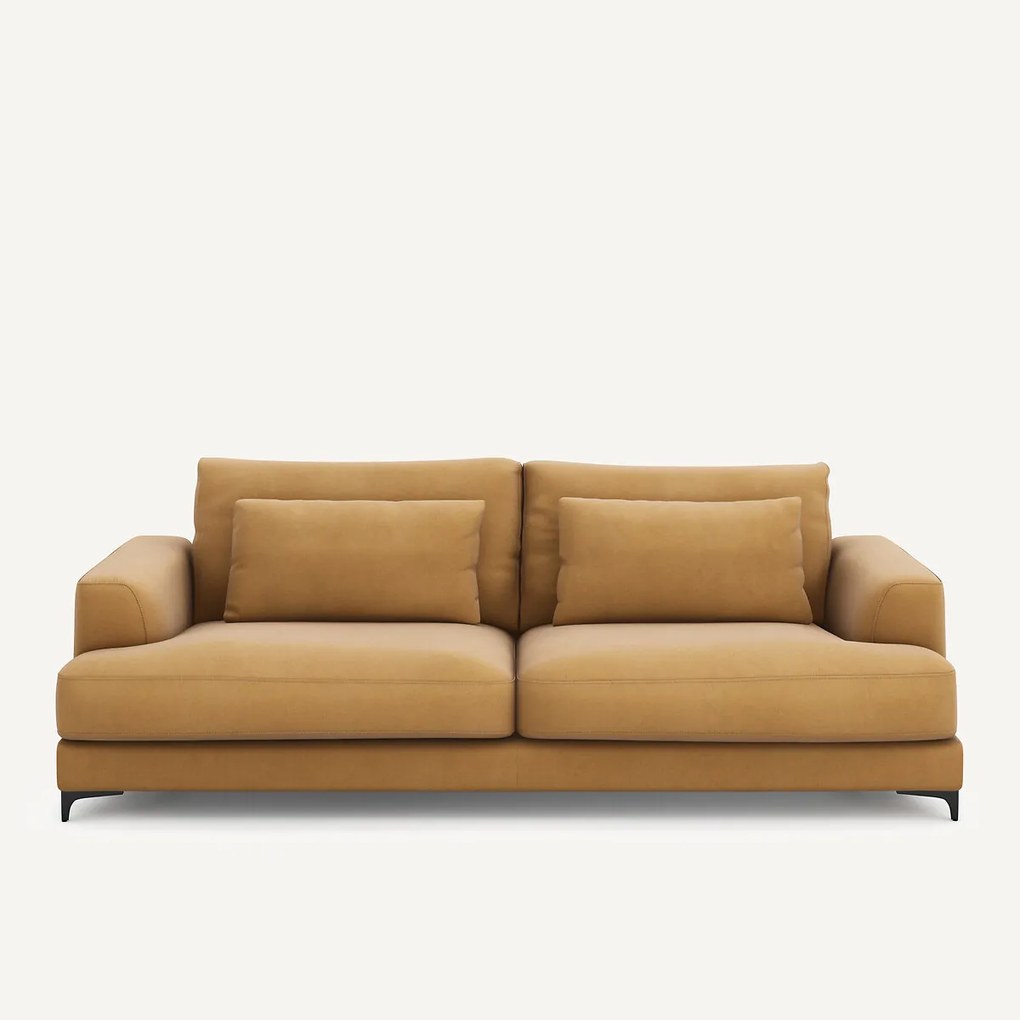 4-zits slaapbank in linnen fluweel, MARSILE