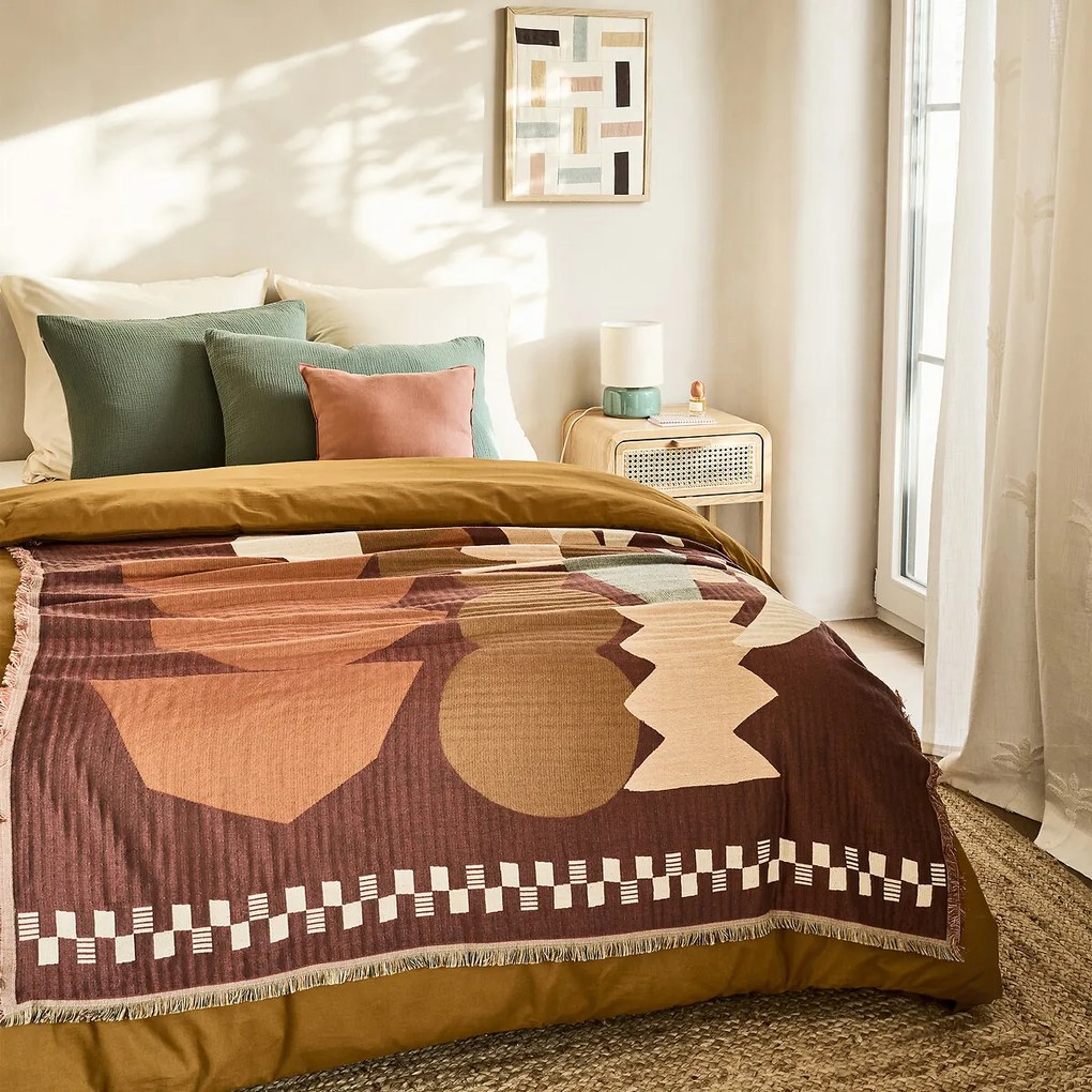 Effen dekbedovertrek in gewassen katoen, Scenario