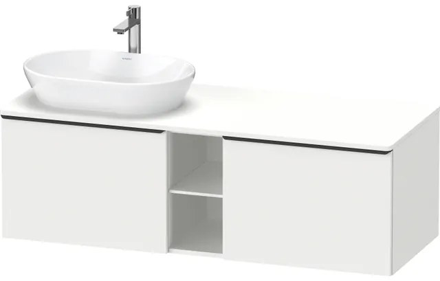 Duravit D-Neo wastafelonderkast 140x45.9x55cm 2 lades wit Mat de4950l1818