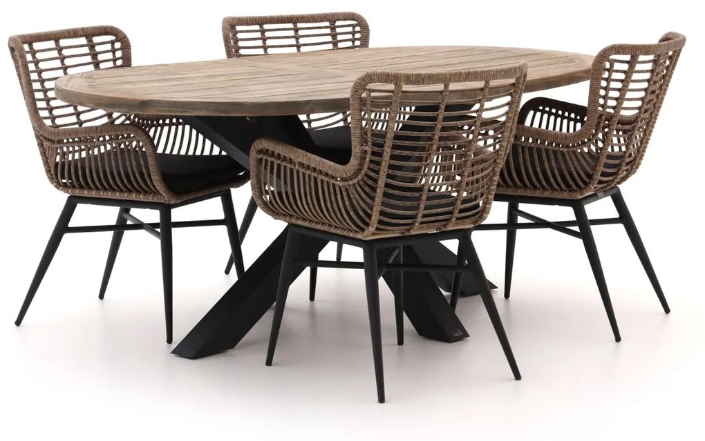 + 10% kassakorting | Diningset Intenso | 4 personen | Tuinset teakhout | 5-delig | Kees Smit Tuinmeubelen