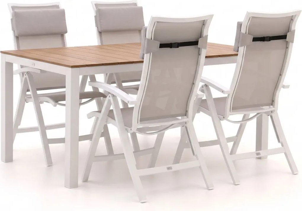 + 15% kassakorting | Diningset Bellagio  | 4 personen | Tuinset polywood | 5-delig | Kees Smit Tuinmeubelen