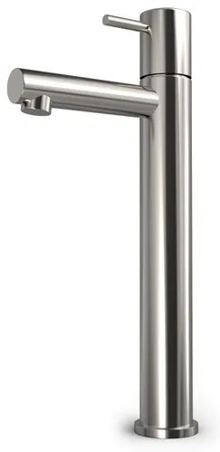 Hotbath Buddy Fonteinkraan - uitloop 11cm - opbouw - hoog model - geborsteld nikkel EH001GN