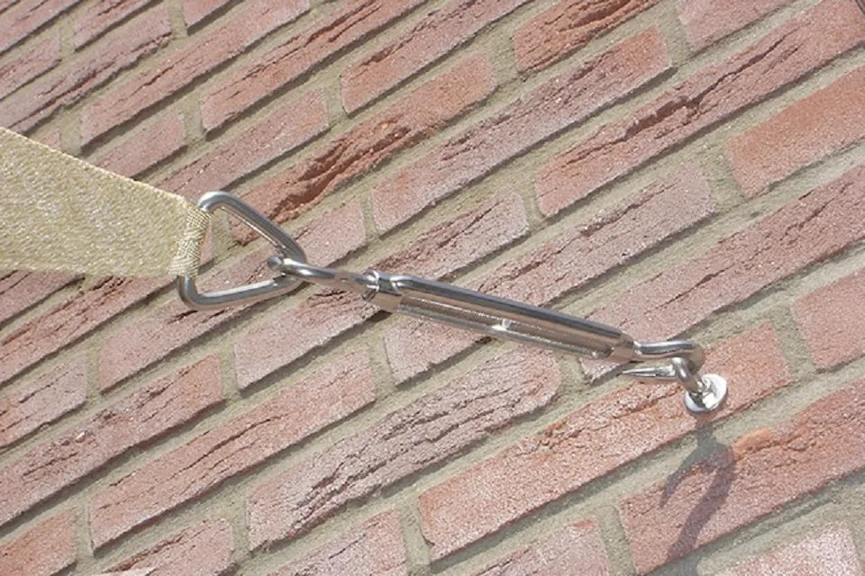 Nesling Coolfit schaduwdoek driehoek 4x4x5,7m. Antraciet