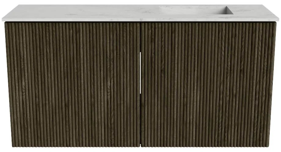 Mondiaz Joya DLux 80cm toiletmeubel shadow met wastafel faye rechts zonder kraangat opalo