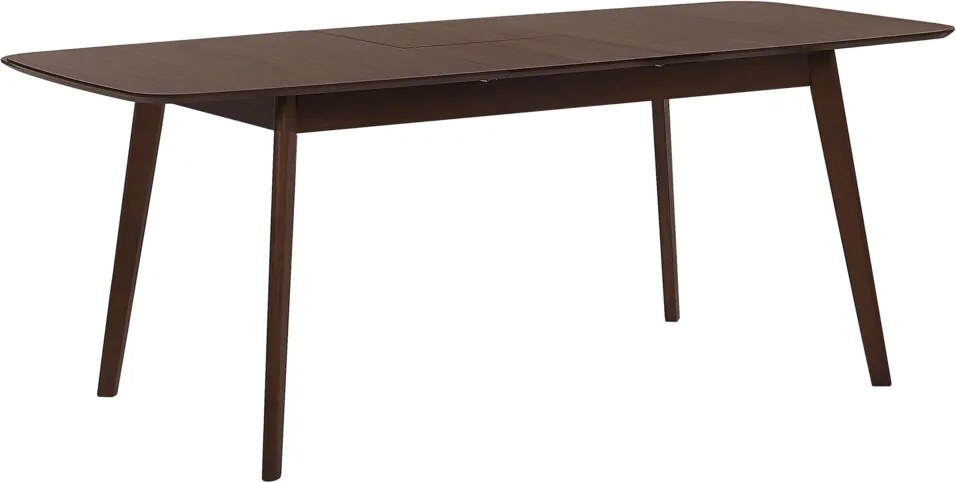 Eettafel donkerbruin 90 x 150-190 cm uitschuifbaar MADOX
