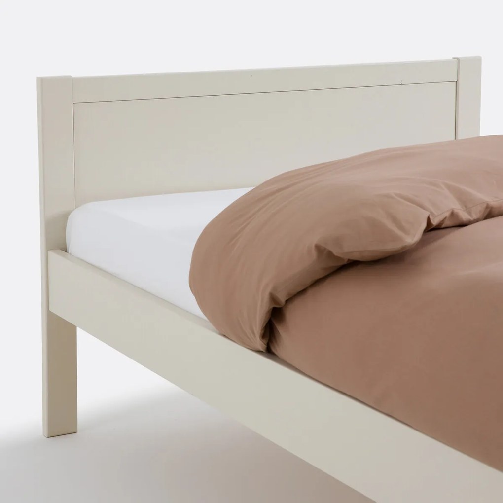 Eenpersoons rieten bed met lattenbodem, Caneo